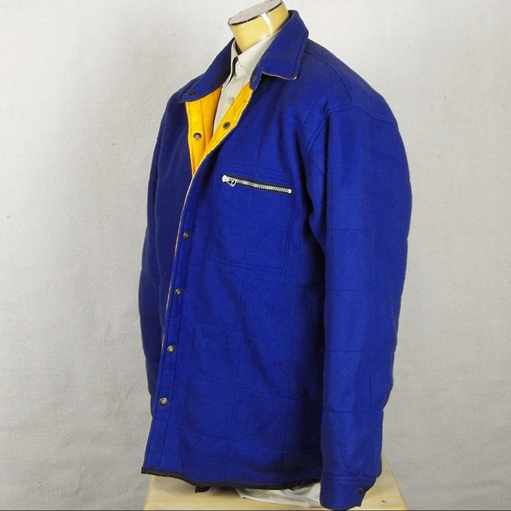 Utility Reversible Fleece Waterproof Men Jacket - Picture 3 of 8